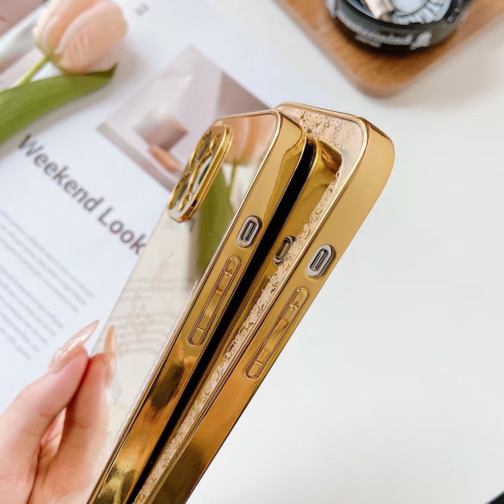 Ốp điện thoại mạ điện Versace thích hợp cho IPHONE 11 PRO MAX 12 PRO MAX XSMAX XR XS 7 8PLUS 13 PRO MAX