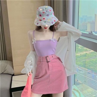 Set Váy Dạ Sơmi Voan Bóng Đính Hột