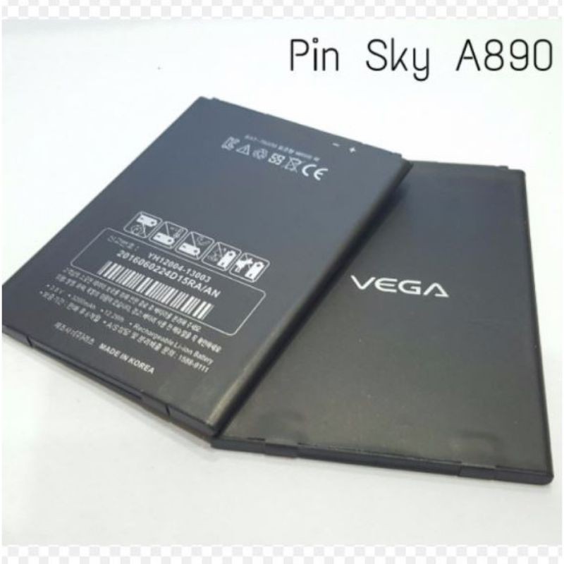 )Pin Sky A890, Vega Secret Note (BAT 7800M) dung lượng 3200mAh bảo hành 6 tháng.