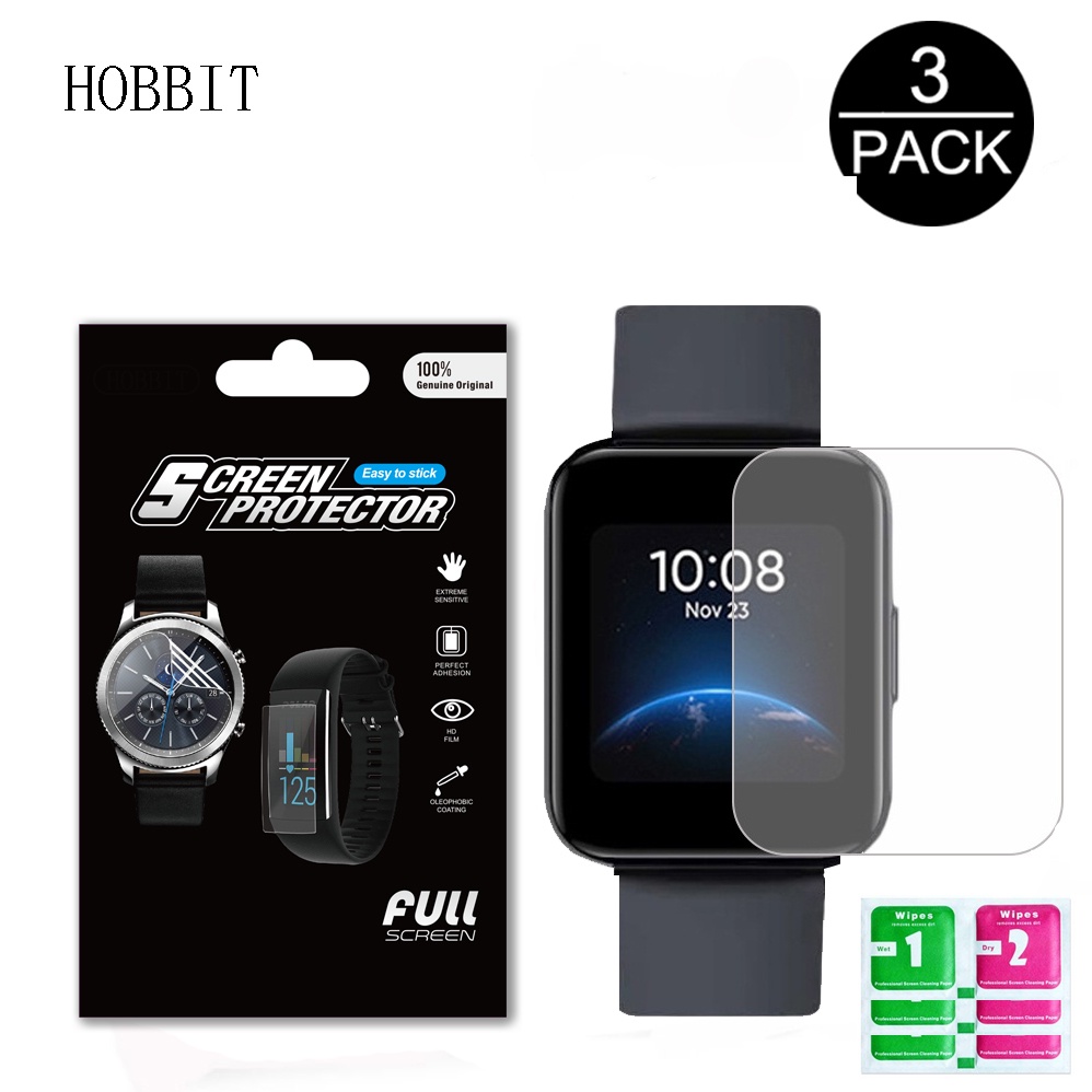 Set 3 Miếng Dán Màn Hình Chống Nước Bằng TPU Hydrogel Cho Đồng Hồ Realme Watch 2 / 2 PRO