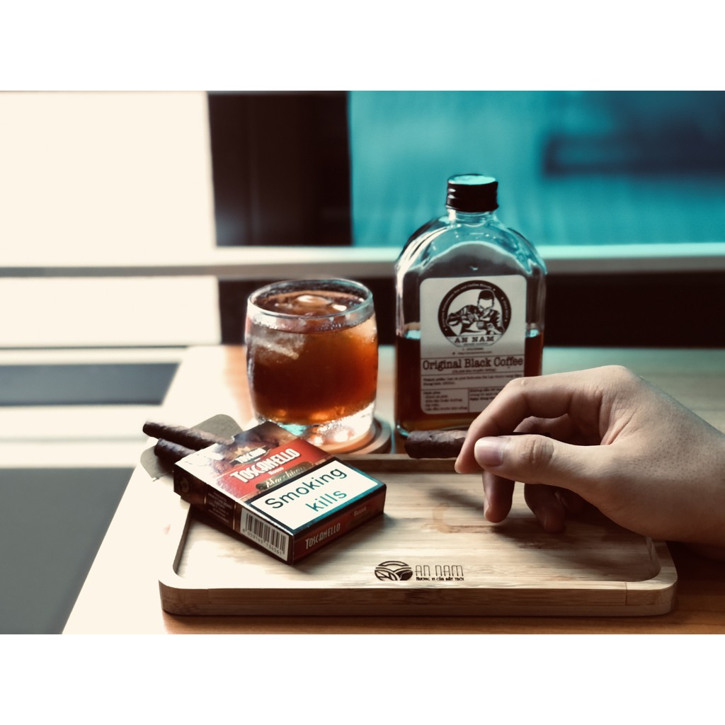 Chai thuỷ tinh thân dẹt nắp nhôm đựng cafe, nước hoa quả, sữa hạt
