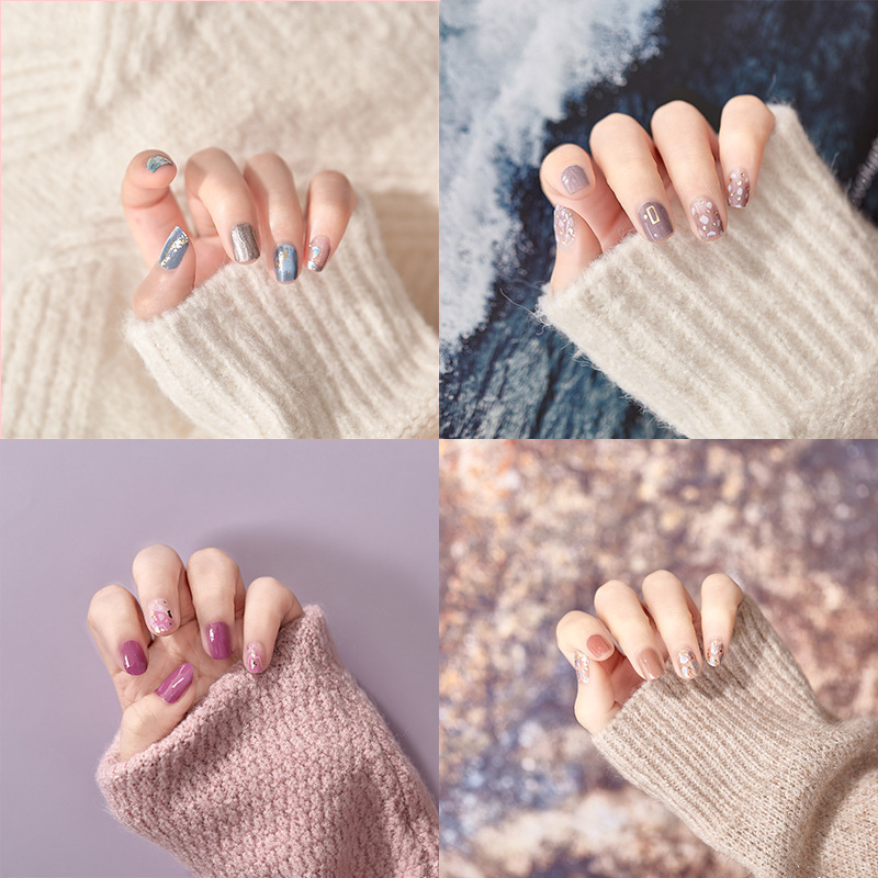 Miếng dán trang trí móng màu laser 3d