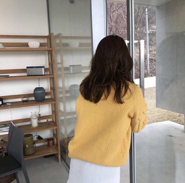 Áo len xoắn thừng