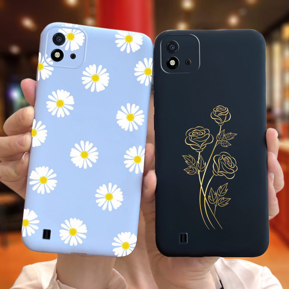 Ốp Lưng Silicone Mềm In Hình Hoa Hướng Dương Cho Realme C20 Realmec20 C 20 6.5 "