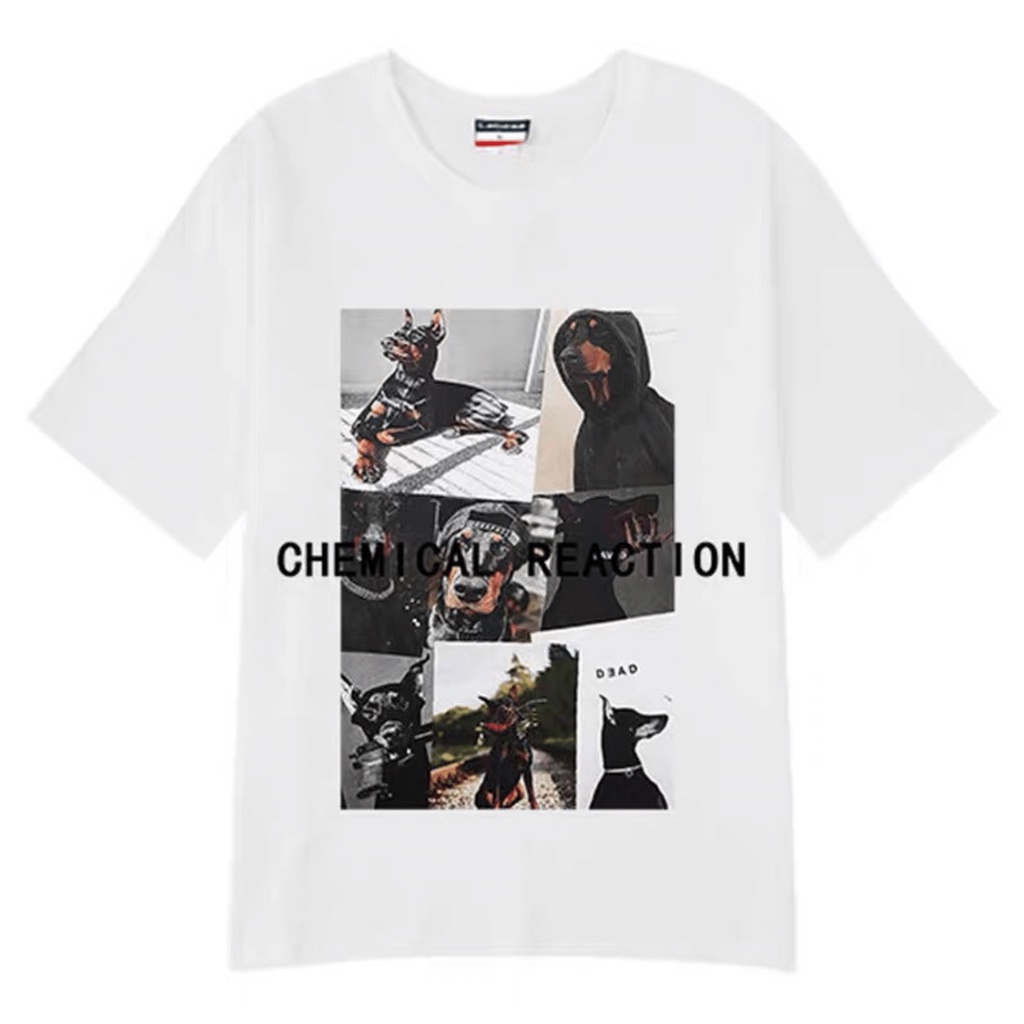 Áo thun tay lỡ Unisex Min Room, áo phông form rộng nam nữ lên dáng oversize in dahouse DOG ATDG