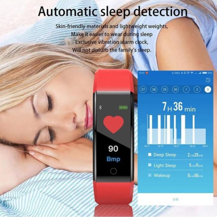 Đồng hồ thông minh 115PLUS thể thao có thể đo nhịp tim