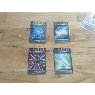 4 Thẻ Advent  Freeze Vent, Time Vent, Final Vent, Sword Vent - kích thước DX - KamiShop - Kamen Rider Card