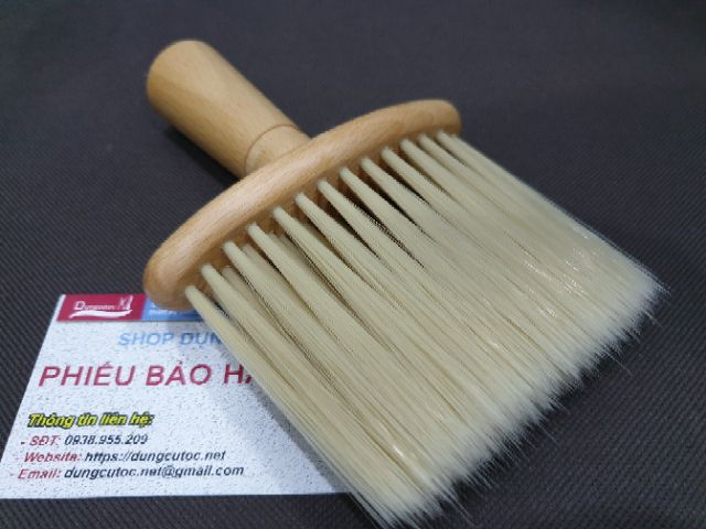 Cây Phủi Tóc Cán Gỗ, Chổi Phủi Tóc Barber Chuyên Nghiệp.(Ảnh thật)