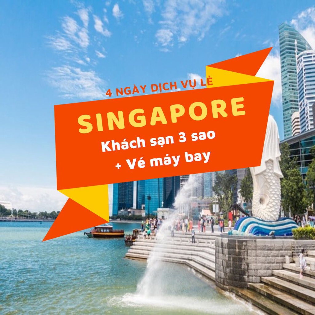 [EVoucher Vietravel] Combo VMB khứ hồi + 3 đêm KS Ibis Singapore 3sao+Tặng vé vào vườn hoa diệu kỳ Floral Fantasy