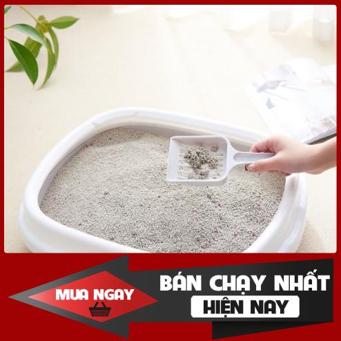 [CÓ CLIP TEST] [SIZE LỚN - TẶNG KÈM XẺNG] KHAY VỆ SINH CHO CHÓ MÈO - CHẬU CÁT VỆ SINH - THAU CÁT VỆ SINH CHÓ MÈO 0