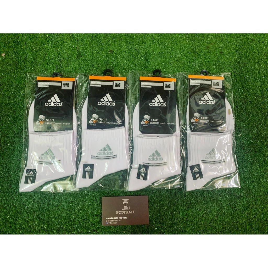 [ KHO SỈ TẤT DỆT KIM ] Vớ Cổ Cao Mẫu A Di Das ( Trắng , Đen , Xám ) - Loại 1 cực chất