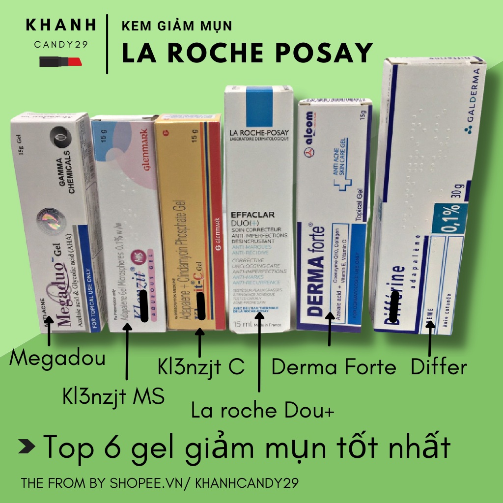 Kem giảm mụn chuyên biệt Laroche-Posay Effaclar Dou+ 15ml 40ml