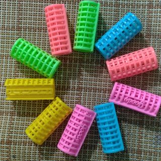 10 lô cuốn tóc loại 1, lô nhựa cuốn tóc nhựa