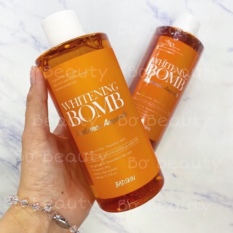 TINH CHẤT LÀM TRẮNG DA BADSKIN WHITENING BOMB RADIANCE AMPOULE 400ML