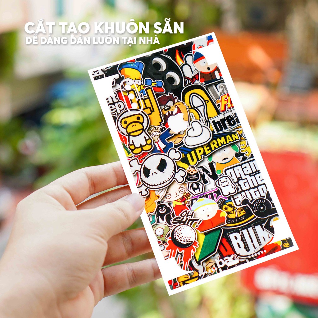 Miếng Dán Skin Điện Thoại In Hình Sticker Cho Iphone 6/ 7/ 8/ X/ XS/ 11/ 11 Pro Max Và Các Dòng Máy Android