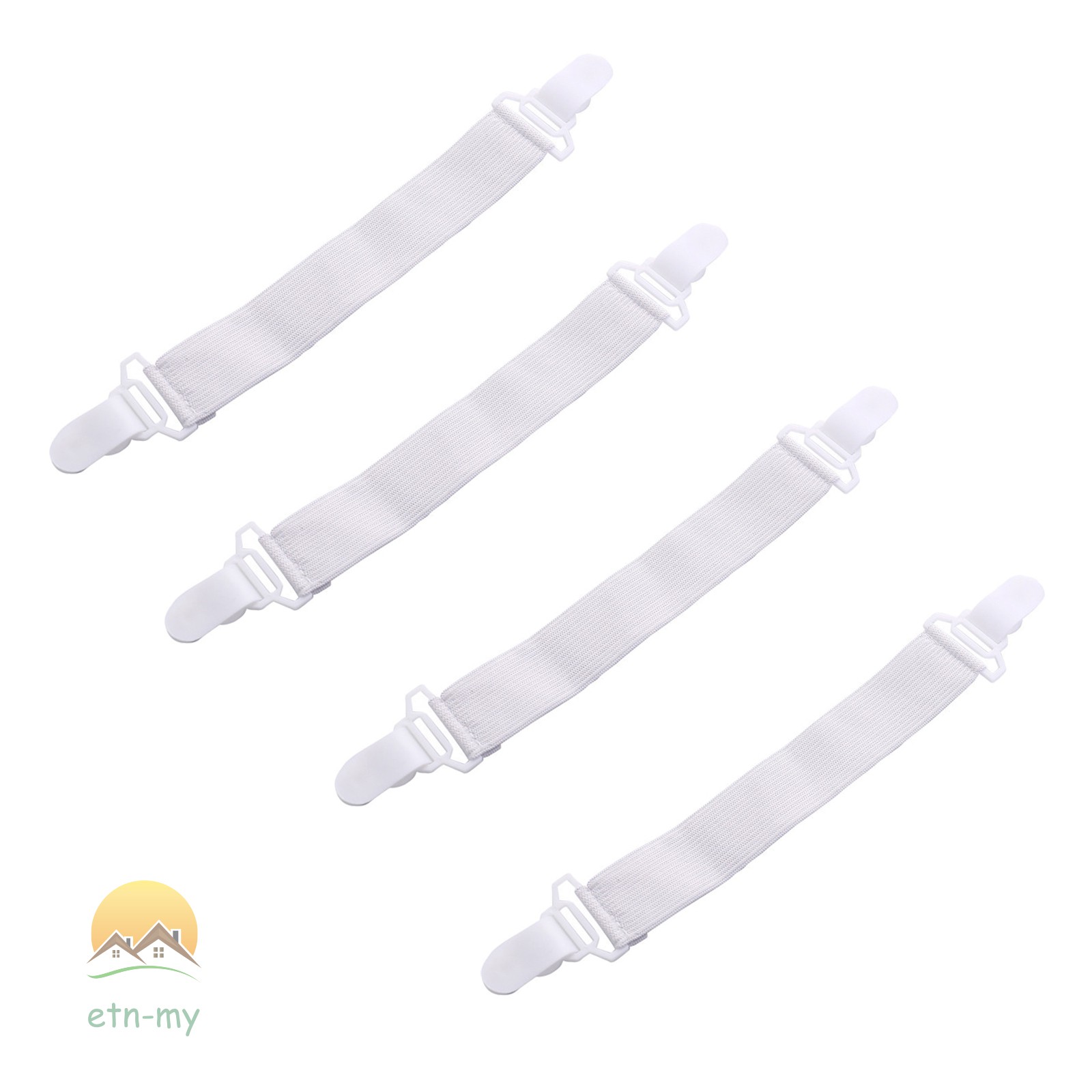 Set 4 Dây Đai Co Giãn Giữ Cố Định Ga Trải Giường Tiện Dụng