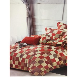 họa tiết ô ghép- vải may ga gối khổ 2,5m