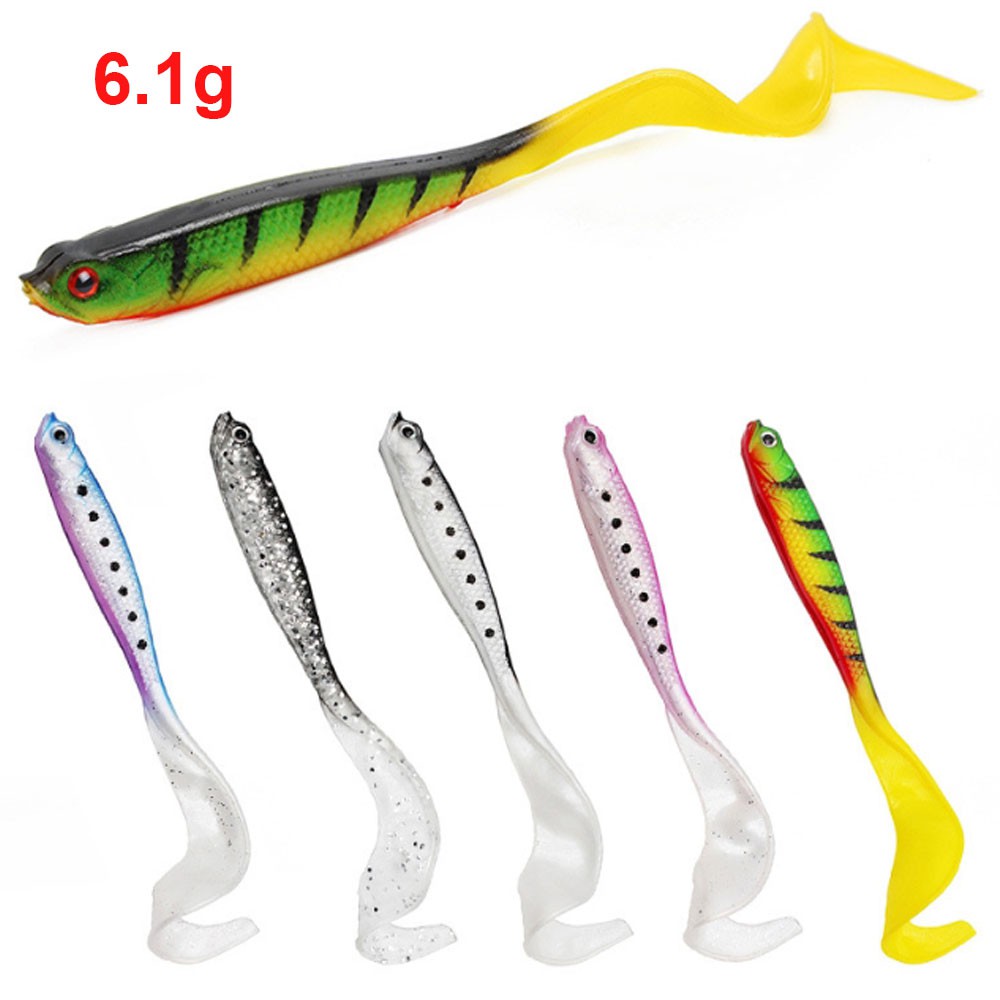 Cá mền đuôi cong 6,1g - mồi câu cá lóc - câu lure
