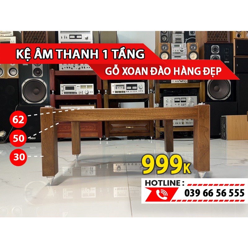 Kệ âm thanh gỗ xoan đào hàng nguyên tấm hàng kỹ