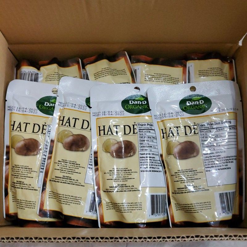 HẠT DẺ CHESTNUT ORGANIC 100G- Dan.D.Pak