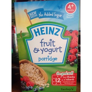 Bột ăn dặm heinz vị hoa quả sữa chua 125g 4+