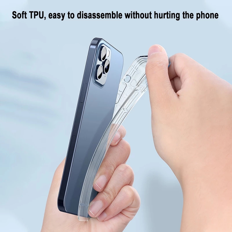 Transparent protective cover for iPhone 12/12 Pro Ultra-thin airbag soft with transparent cover for iPhone 12 Pro Max/12 mini