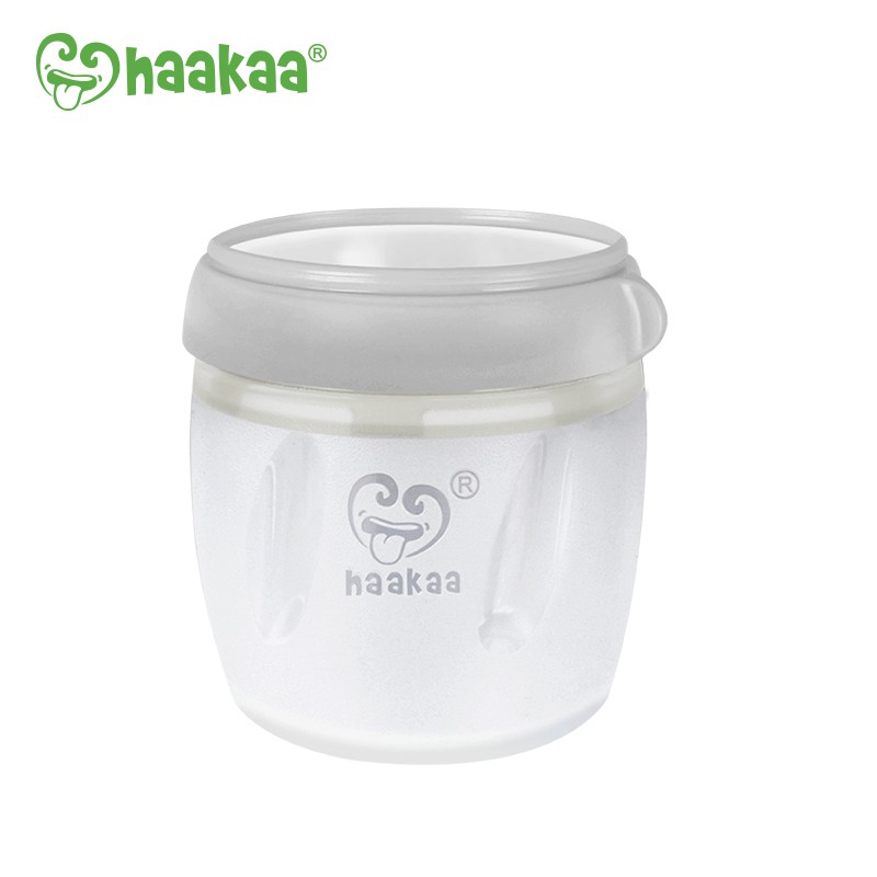 Bình trữ sữa đồ ăn dặm silicone Gen.3 Haakaa. Dung tích160ml. Dễ dàng chuyển đổi Cốc hứng sữa, Bình sữa, Bình thìa