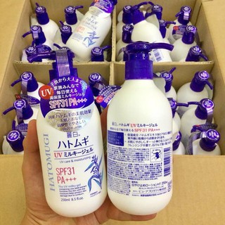 Sữa Dưỡng Thể Chống Nắng Trắng Da Hạt Ý Dĩ Hatomugi Nhật Bản