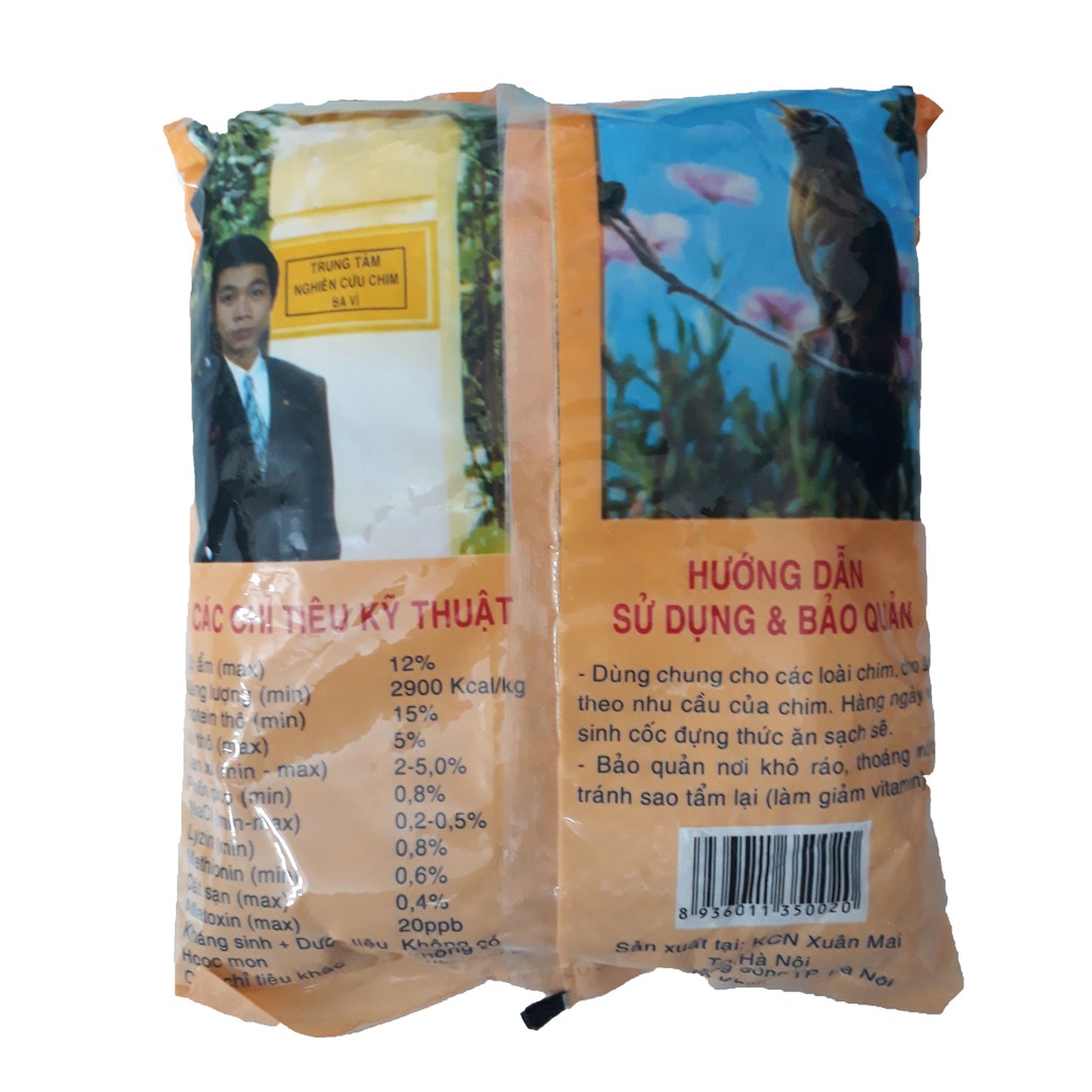 Cám Trứng Ba Vì (Tem) 500g - Thức Ăn Chim [BA VÌ TEM]