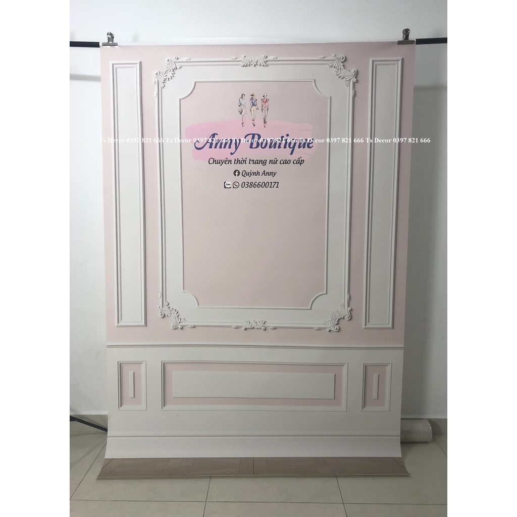 Phông Nền Chụp Ảnh và Livestream Màu Tím 3D 5D Cao Cấp