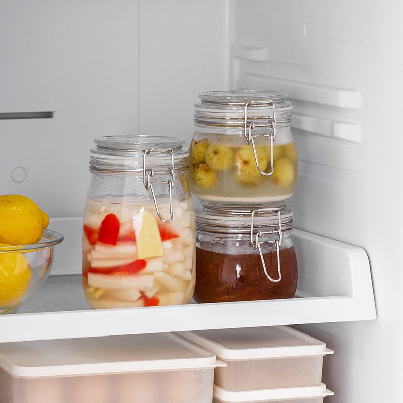 [VN] Hũ thủy tinh nắp quai cài gọng kim loại đậy kín hơi dùng đựng thực phẩm, ngâm chua, đựng kombucha | BigBuy360 - bigbuy360.vn