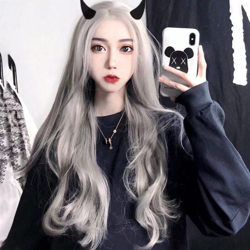 Bộ tóc giả xoăn dài màu vàng sáng dành cho nữ