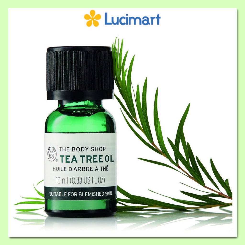 Tinh dầu Tea Tree Oil 10ml, Tea Tree Targeted Gel 2.5ml (Made in UK)