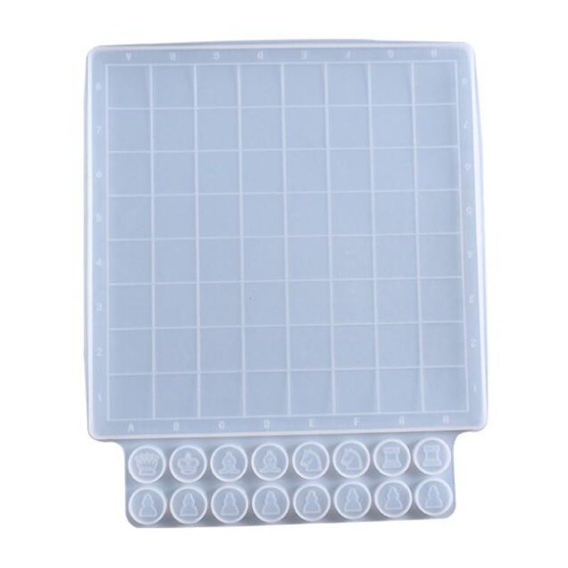 Khuôn Silicone Hình Bàn Cờ Vua Bằng Epoxy Resin