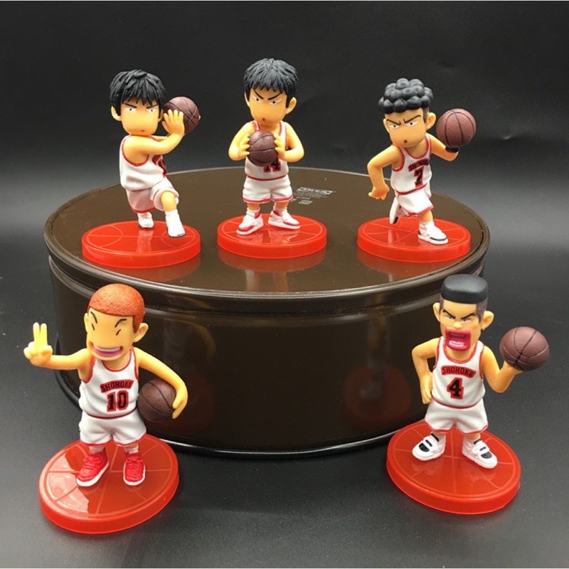 Mô hình 5 cầu thủ bóng rổ trang trí bánh kem