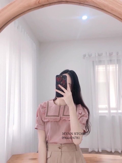Áo cổ bèo #bigsize 60=&gt;90 kg