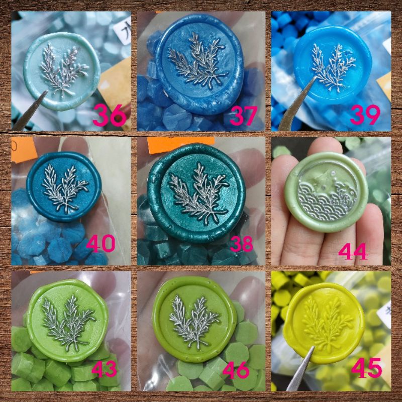 100 viên sáp niêm phong làm con dấu sáp.