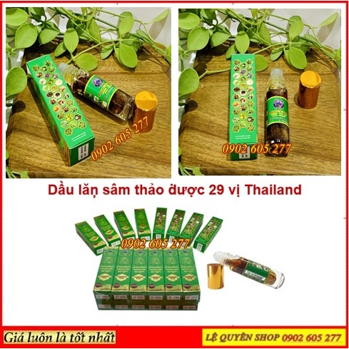 [Combo]6 Dầu lăn thảo dược 29 vị Thái Lan 8ml