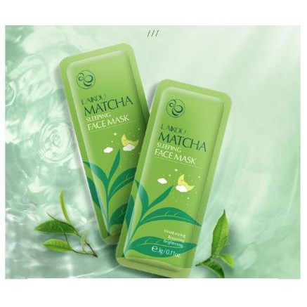 Combo 10 gói mặt nạ ngủ trà xanh Matcha LaiKou