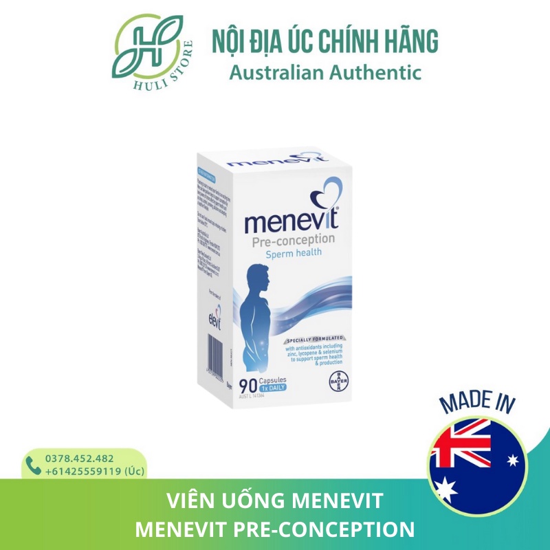 Viên uống Menevit hỗ trợ sinh sản ở nam giới và giúp tinh trùng khỏe mạnh