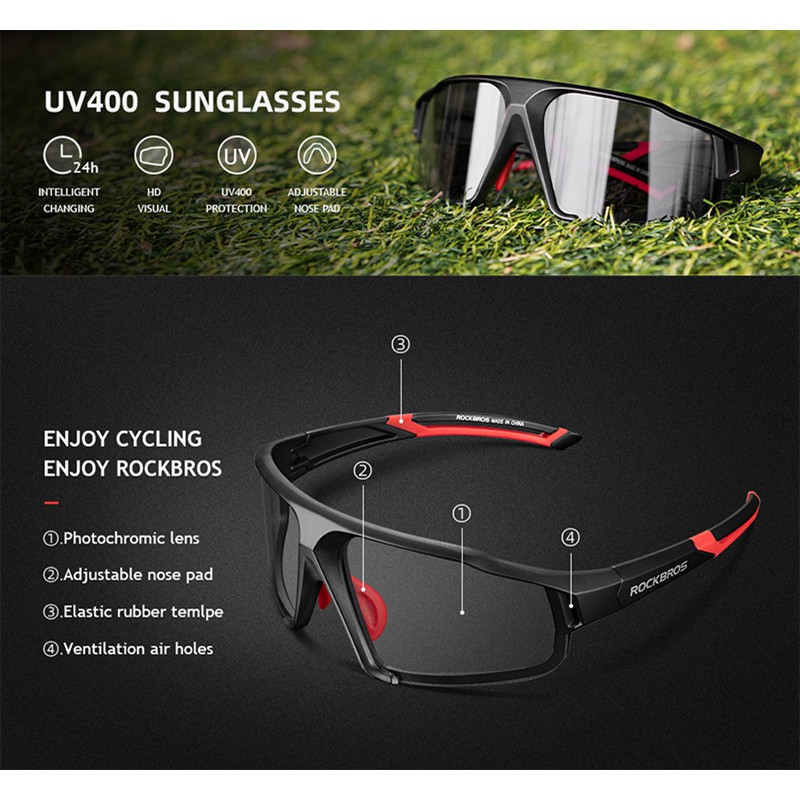 ROCKBROS Cycling Polarized Glasses Sports Multi-Purpose For Men And Women