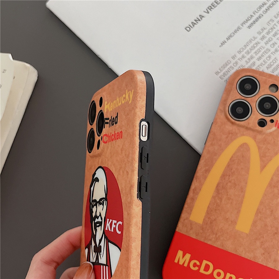 Ốp Điện Thoại Silicon Hình kfc & Mc Donald Độc Đáo Cho iphone 14 pro max iphone 13 pro max iphone 12 pro max iphone 11 pro max x xr xs max