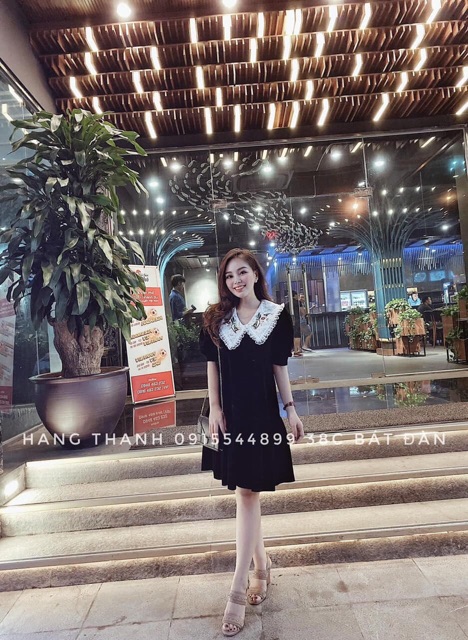 Váy nhung baby doll