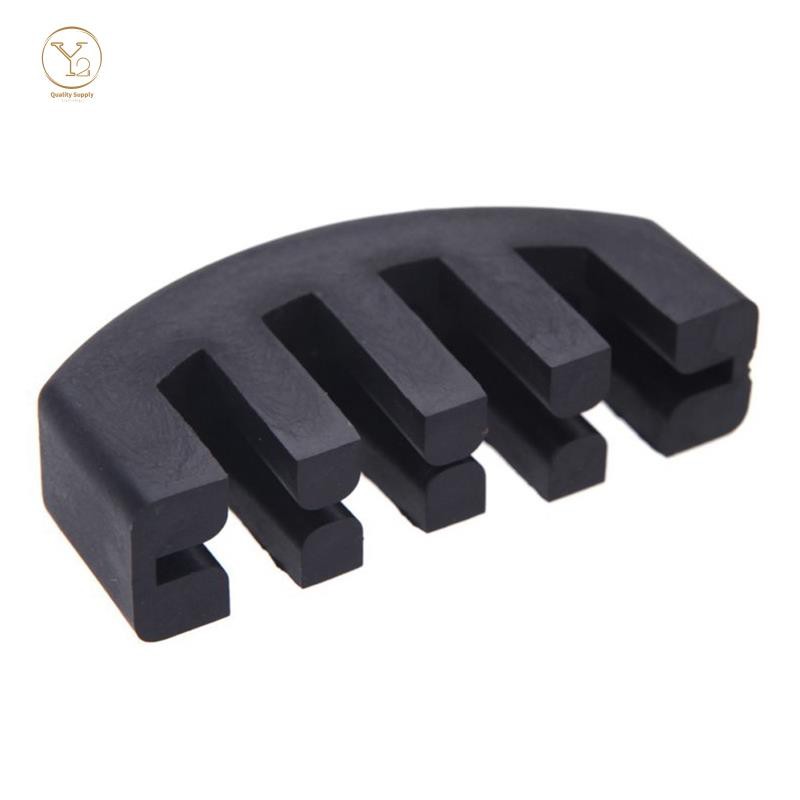 Rubber Mute silencer 4/4 Violin Fiddle slight Practice Black