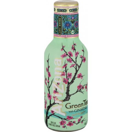 Trà Xanh Arizona Vị Mật Ong và Nhân Sâm 480ml (Phiên Bản Đặc Biệt) - USMART