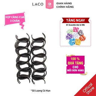Sỉ kẹp càng cua 3 chân trong suốt / đen