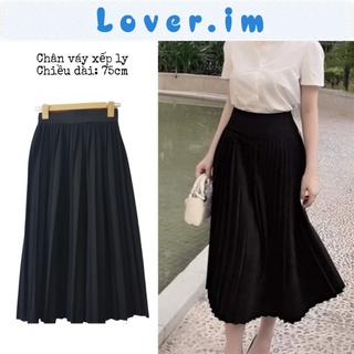 Chân váy xếp ly dài