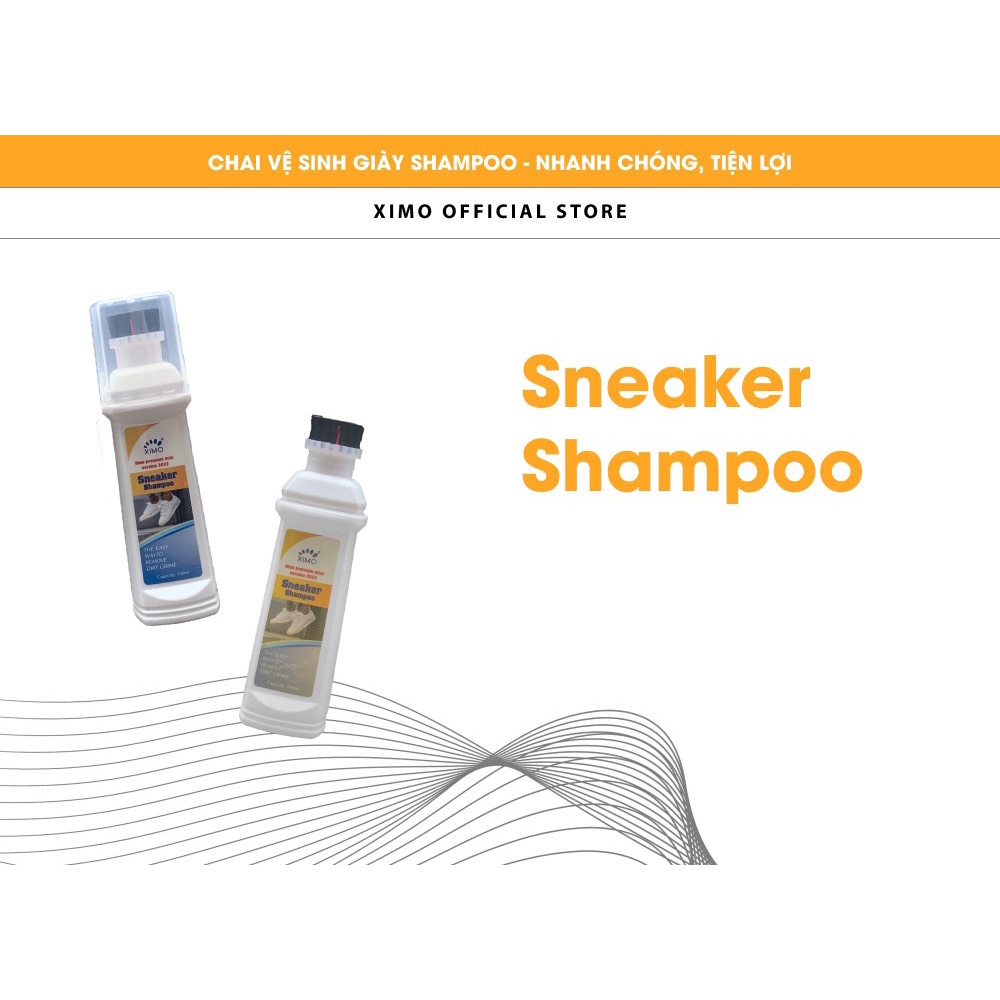 ⚡GIÁ SỐC⚡ Nước lau giày thần thánh PLAC - Sneaker Shampoo Ximo chai 100ml