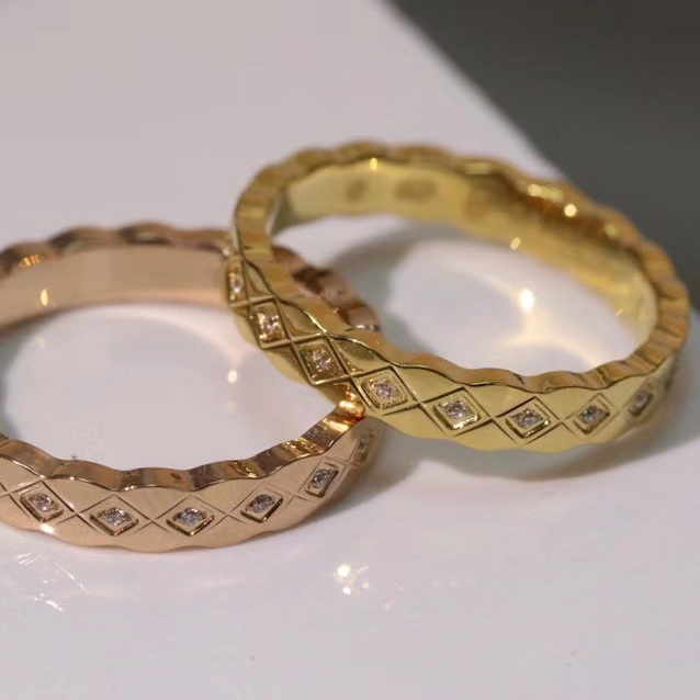 Nhẫn Kim Cương Phong Cách INS | Nhẫn Kẻ Sọc | Nhẫn Thép Titan 18K Thời Trang Cá Tính | Nhẫn Cặp Đôi Đa Năng Đơn Giản
