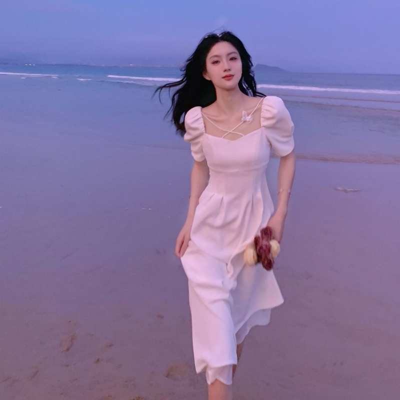Đầm Dáng Ôm Màu Trơn Thời Trang Hàn Quốc Dành Cho Nữ
